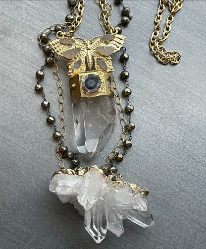 Monarch Quartz Necklace