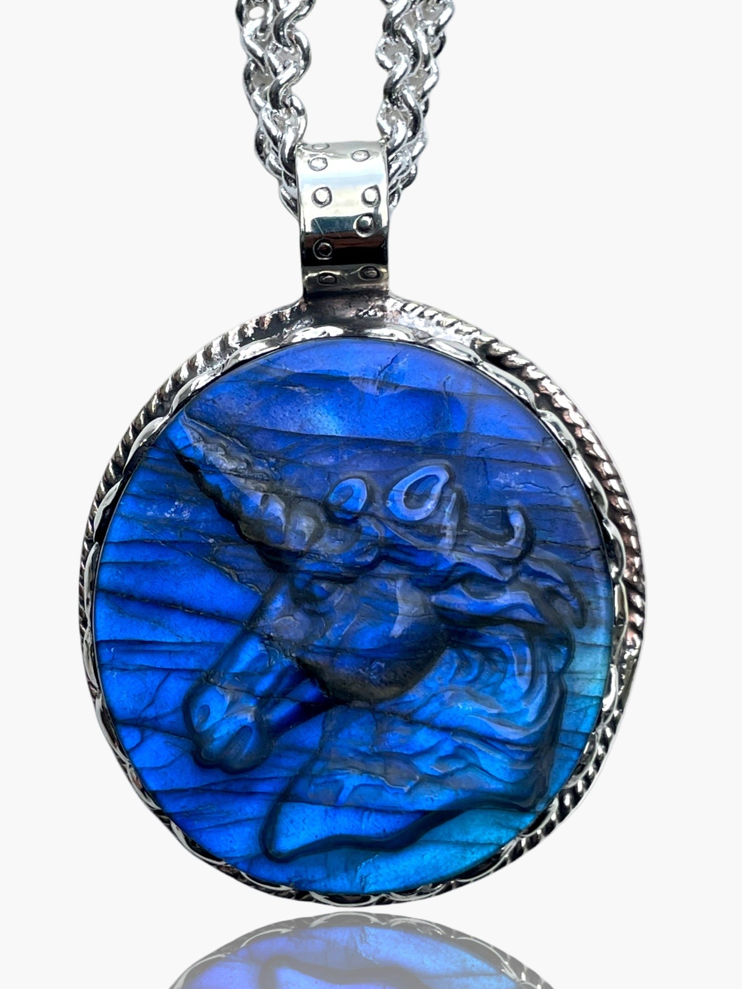 Legend of the Unicorn Labradorite Amulet