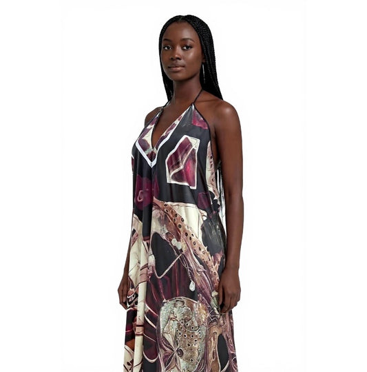Machina Afrofuturism Halter Dress
