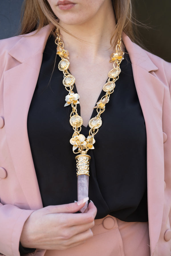 Sundara Rose Quartz Pendant Necklace